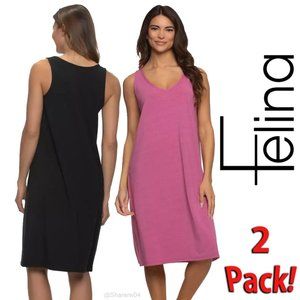 Felina 2 pack Sleep Dress - Soft Cotton Modal Stretch - NWT - Bundle pack